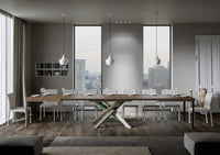 Tavolo allungabile 90x130/390 cm Volta Noce telaio 4/A