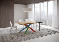 Tavolo allungabile 90x140/190 cm Versalux scortecciato rovere gambe 4/B