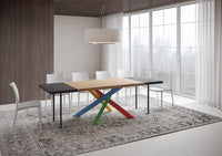 Tavolo allungabile 90x140/240 cm Versalux scortecciato rovere gambe 4/B