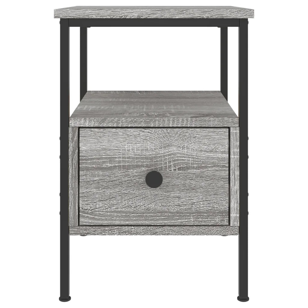 Comodino | Armadio da Notte | Mobiletto da notte Grigio Sonoma 34x36x50 cm in Legno Multistrato