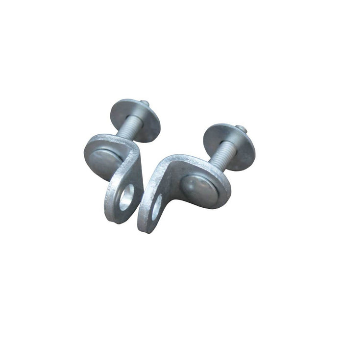 Coppia occhiolo fisso per lucchetti ferro legno alluminio serrande muratura 26mm