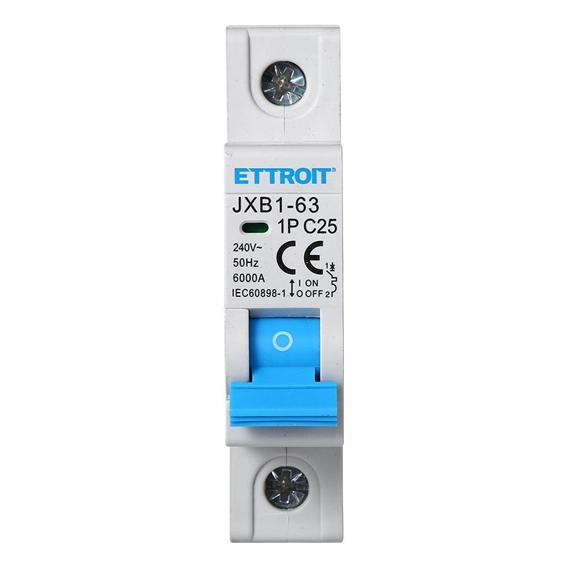 Interruttore Magnetotermico Automatico 1P 25A 6000A 220V Salvavita Stotz Occupa 1 Modulo DIN