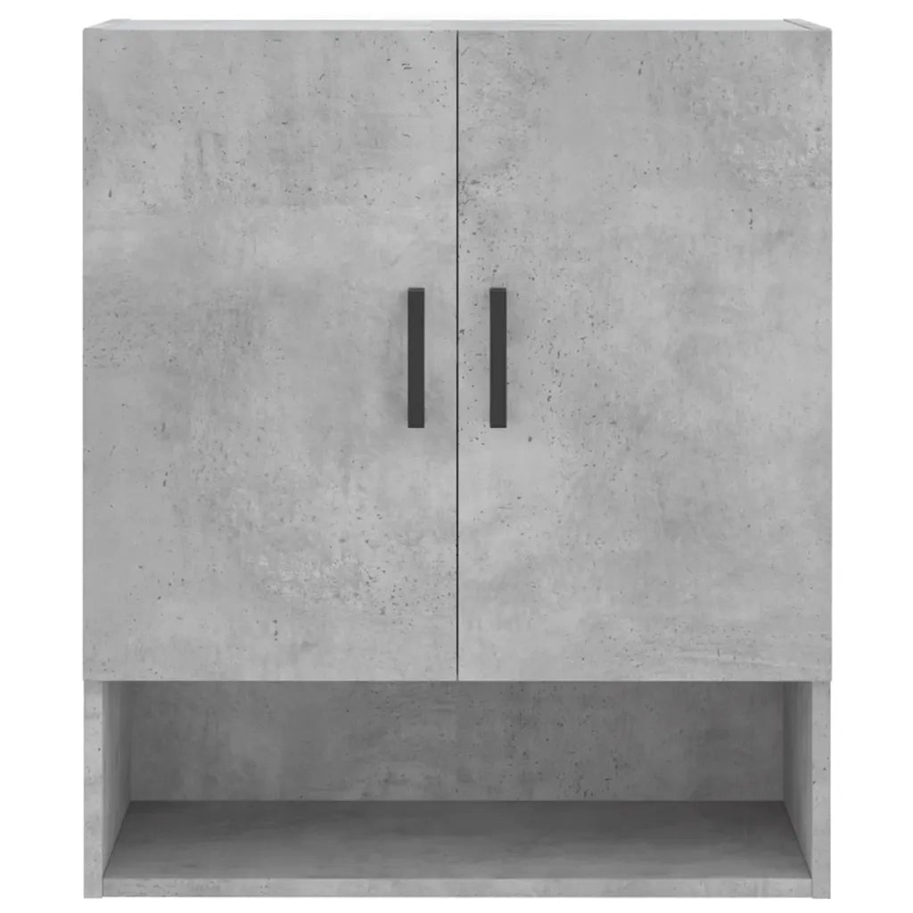 Armadietto a Muro | Mobile a Parete Grigio Cemento 60x31x70 cm Legno Multistrato