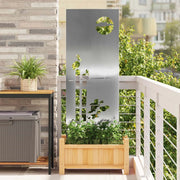 Schermo per privacy in giardino Traforo Argento 50 x 140 cm 876320
