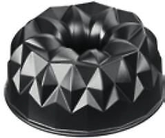 ORIGINAL KAISER 2300646794 Inspiration Stampo in Alluminio Pressofuso Antiaderente per Dolci Geometrico da 25 cm colore Nero