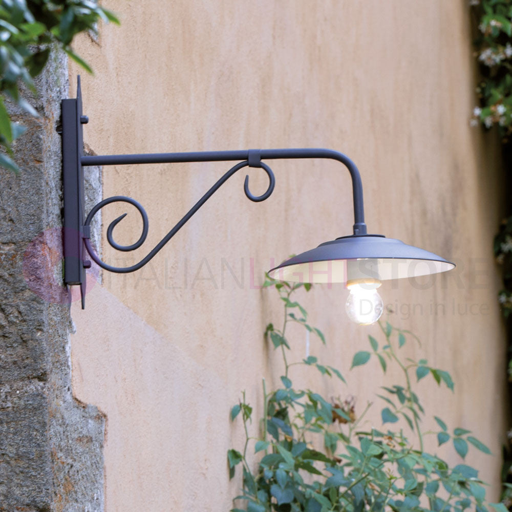 BORGO Applique per Esterni con Braccio Sporgente L. 65 Cm