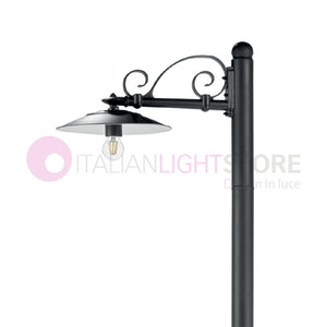 ANTIQUE Lampione Grafite a 1 Luce Design Tradizionale