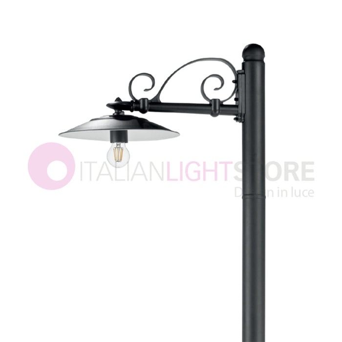 ANTIQUE Lampione Grafite a 1 Luce Design Tradizionale