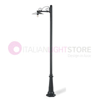 ANTIQUE Lampione Grafite a 1 Luce Design Tradizionale