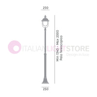 RUSTICA Palo Telescopico con Cappello in Rame