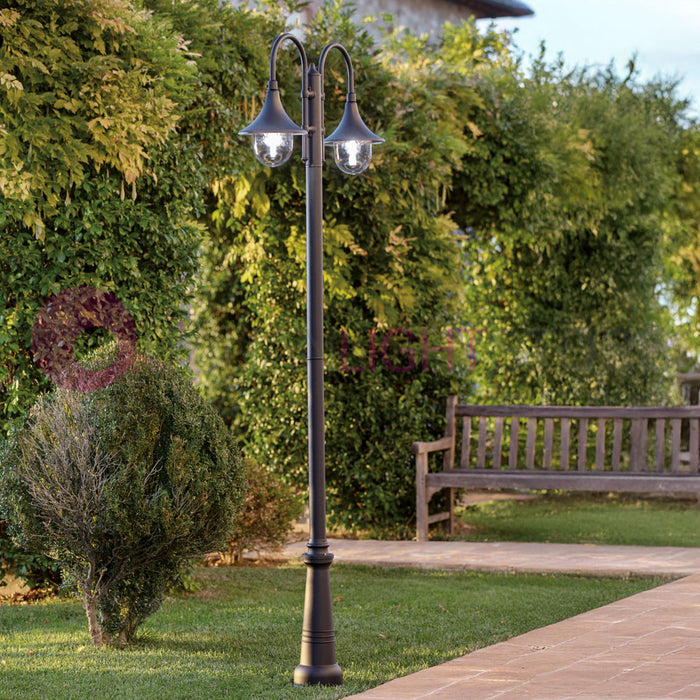 LAMPARA Lampione a 2 Luci H.244 Design Tradizionale