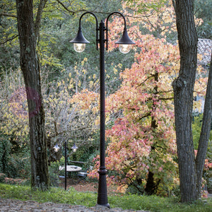 LAMPARA Lampione a 2 Luci H.244 Design Tradizionale