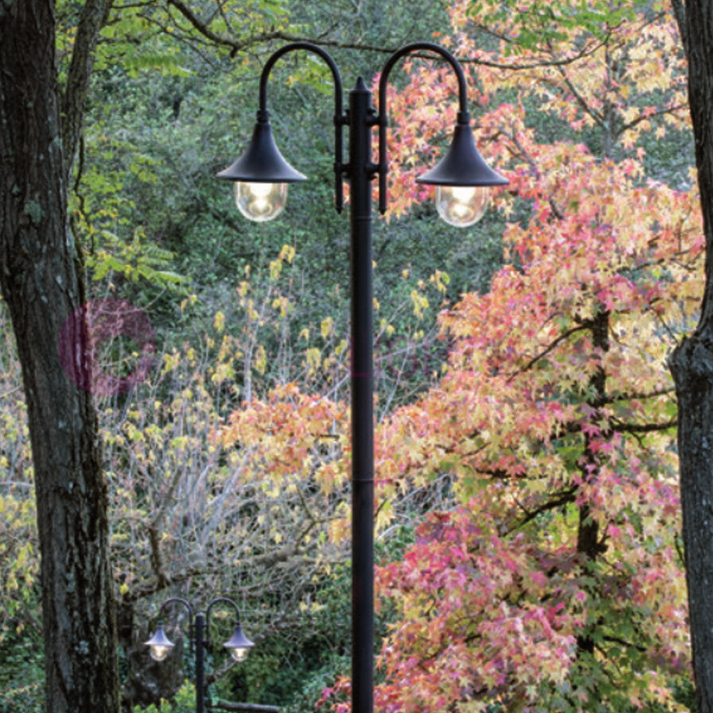 LAMPARA Lampione a 2 Luci H.244 Design Tradizionale