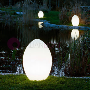 EGG Lampada da Terra per Esterni H.65 Arredo Giardino