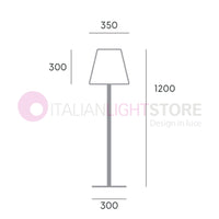 LOUNGE Piantana Portatile Moderna per Esterni H.120 Arredo Giardino