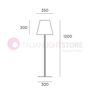LOUNGE Piantana Portatile Moderna per Esterni H.120 Arredo Giardino