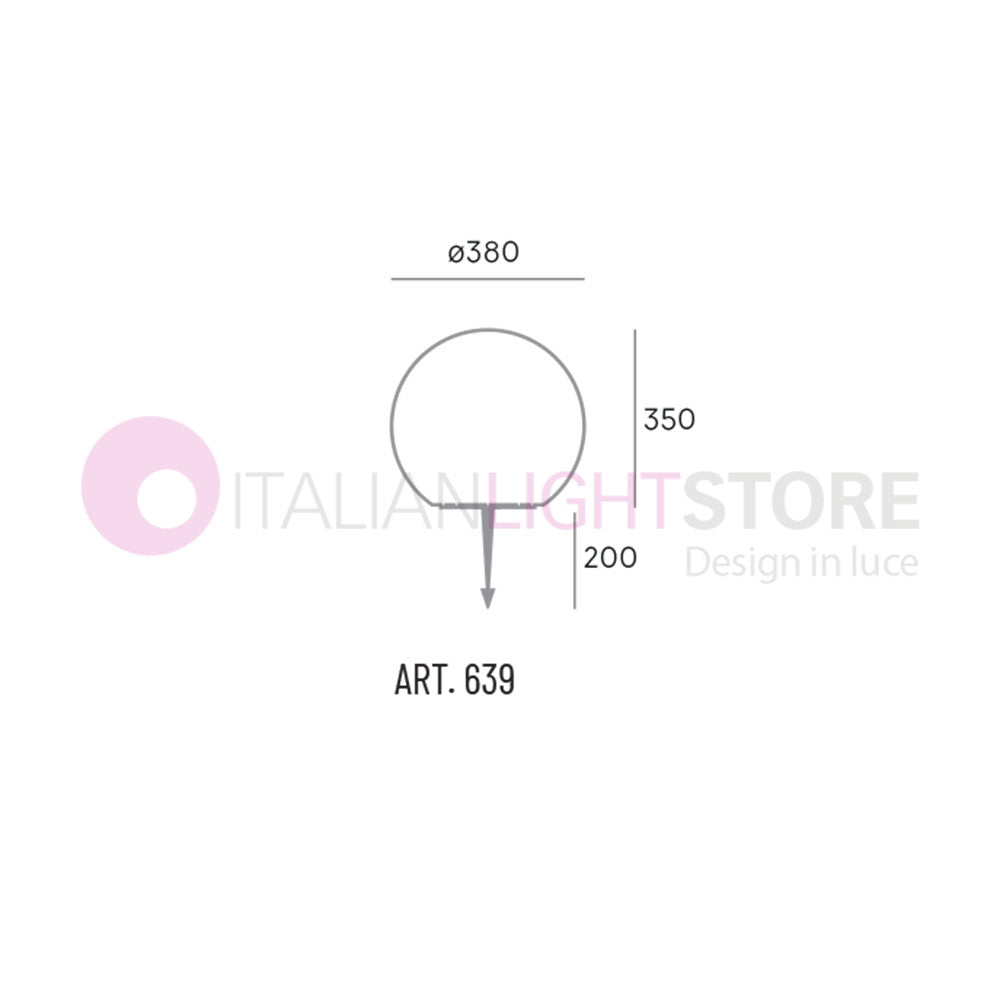 BALL Sfera Luminosa per Esterni D.38 Arredo Giardino