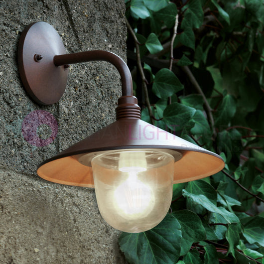 SPECTRE CORTEN Lampada da Parete per Esterni D. 27