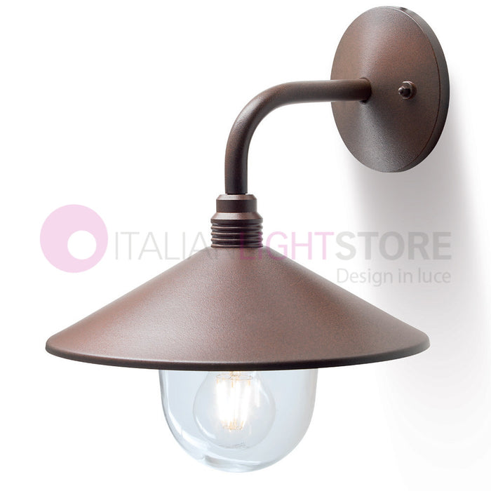 SPECTRE CORTEN Lampada da Parete per Esterni D. 27