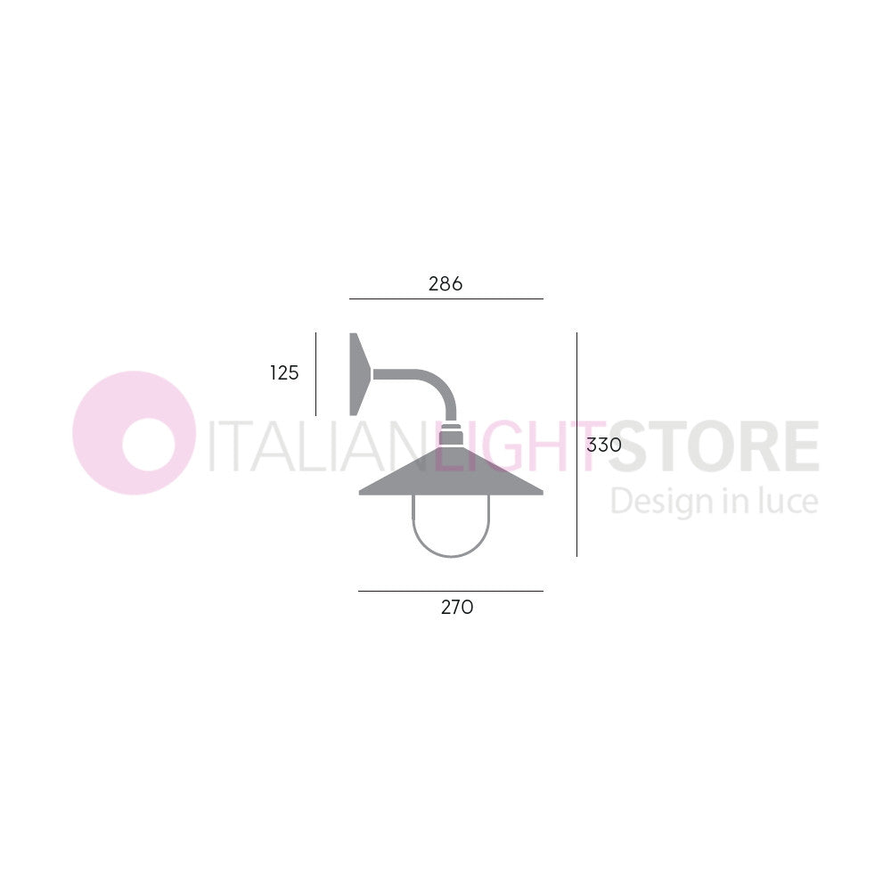 SPECTRE BIANCO Lampada da Parete per Esterni D. 27