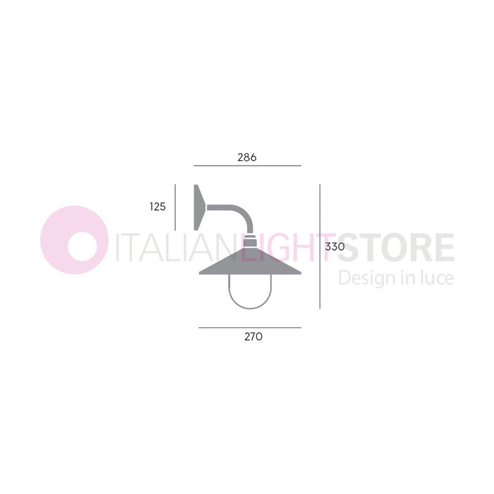 SPECTRE BIANCO Lampada da Parete per Esterni D. 27