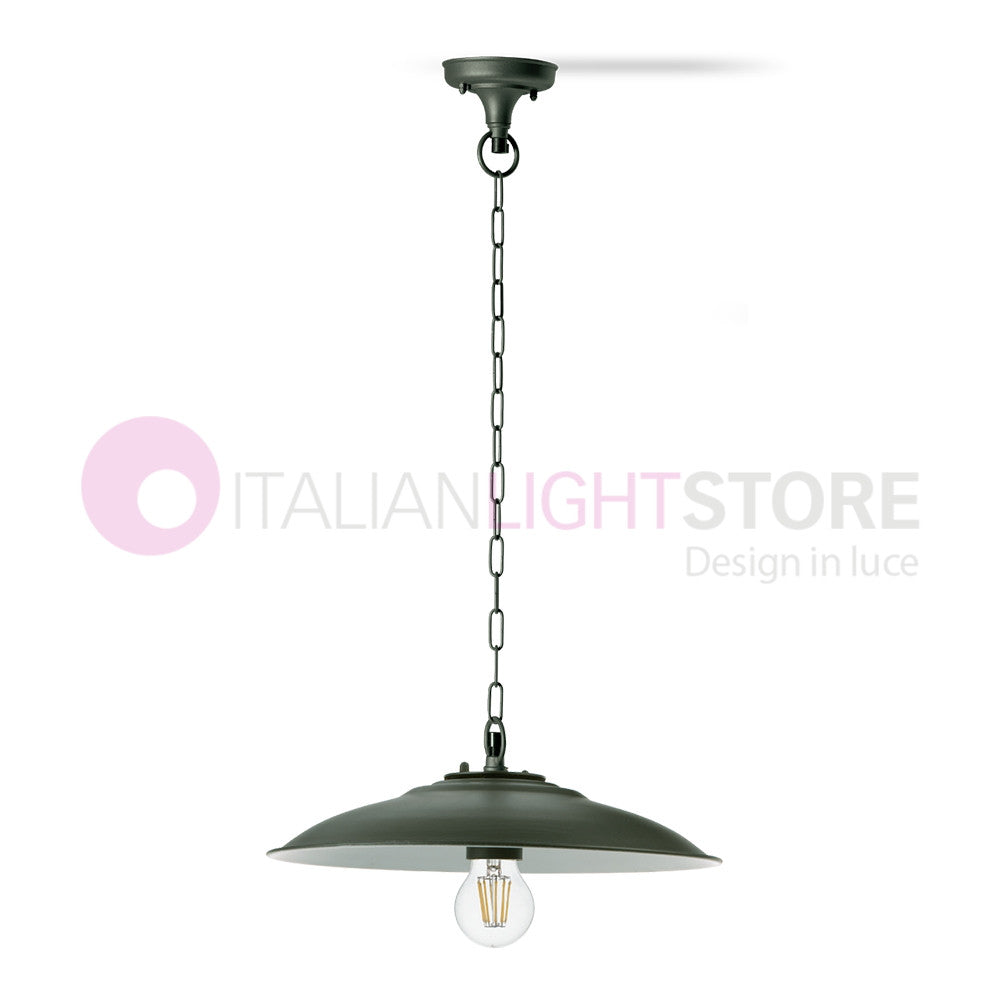 ANTIQUE Sospensione Piatto D.35 per Esterni Design Tradizionale