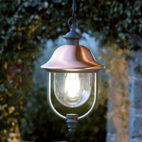 RUSTICA Sospensione Per Esterno con Cappello in Rame