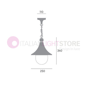 LAMPARA Lampada a Sospensione per Esterni Design Tradizionale