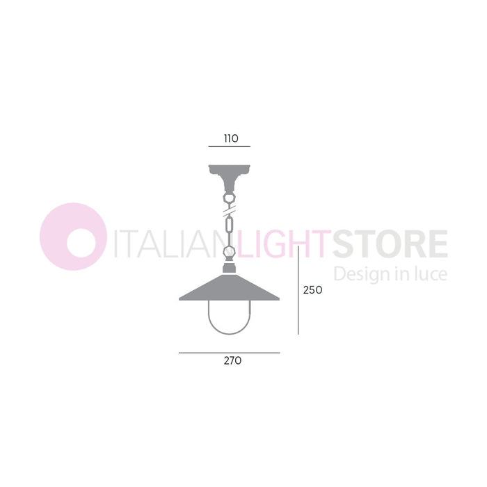 SPECTRE BIANCO Lampada a Sospensione per Esterni D. 27