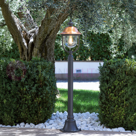 RUSTICA Paletto da Giardino con Cappello in Rame