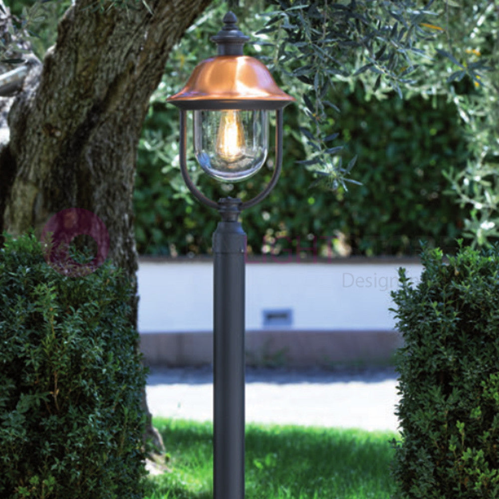 RUSTICA Paletto da Giardino con Cappello in Rame