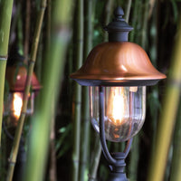 RUSTICA Testata per Palo con Cappello in Rame Innesto d.6