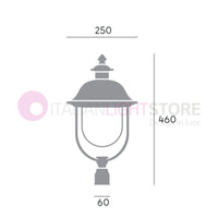 RUSTICA Testata per Palo con Cappello in Rame Innesto d.6