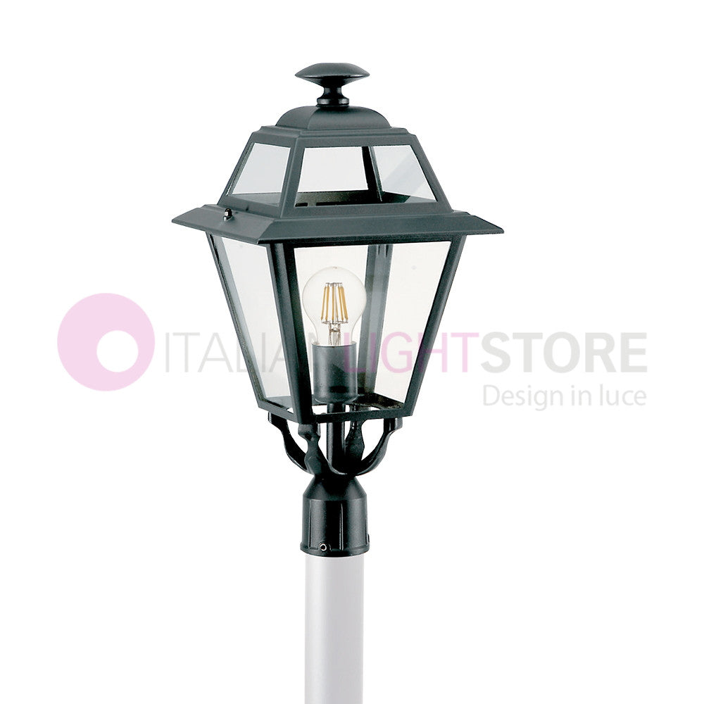 ELEGANCE Lanterna Grande con Innesto per Palo Design Tradizionale