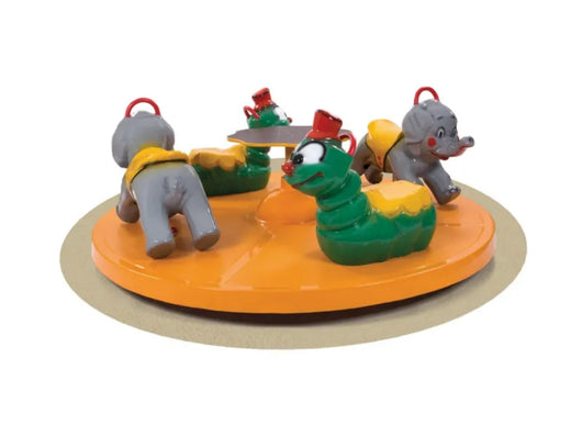 Giostra Pupazzi 4 posti 601 Giochipark sedili vetroresina EN 1176 A~201cm