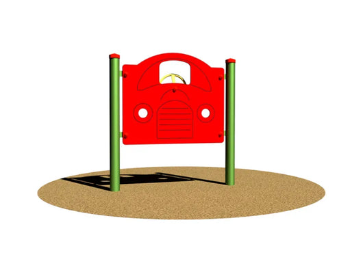 Pannello Sensoriale Auto 298 Giochipark acciaio HPL A~89 mm 3-8 anni 120x115cm