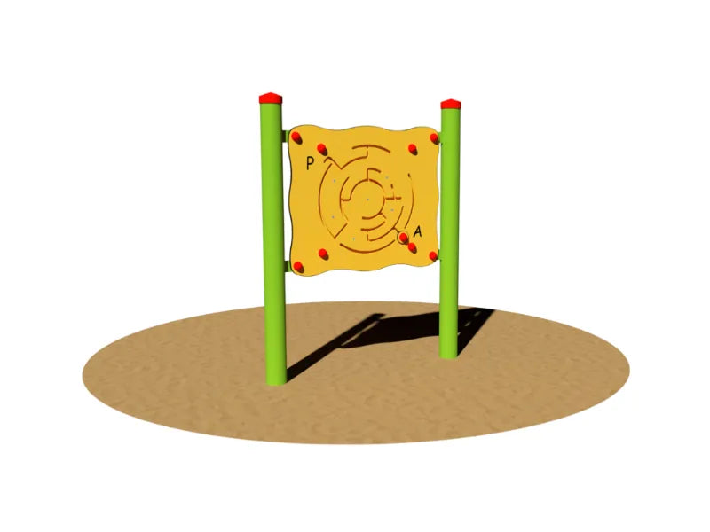 Pannello Sensoriale Labirinto 293 Giochipark HPL A~89mm 3-8 anni 98x115cm