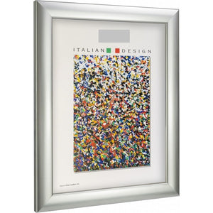 CORNICE PIATTA 18X24CM ARGENTO SPAZZOLATO