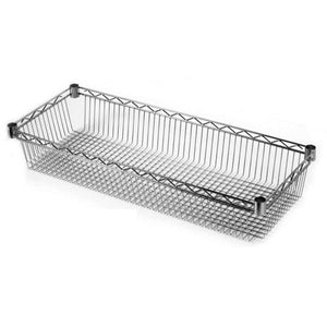 RIPIANO CONTENITORE 35X60CM CROMATO PER MONTANTI 2