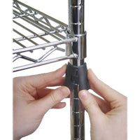 RIPIANO CONTENITORE 46X60CM CROMATO PER MONTANTI 2