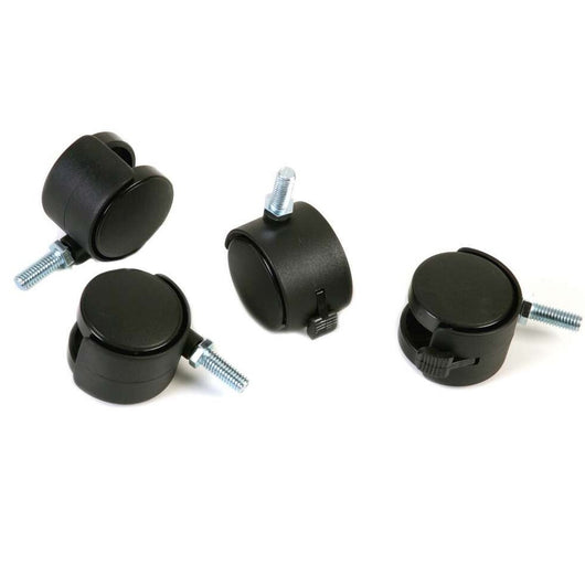 SET 4 RUOTE IN NYLON PER MONTANTI D.25MM