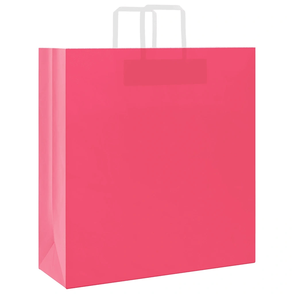 Sacchetti di Carta 250 pz con Manici Rosa 45x17x48 cm CFW8550166
