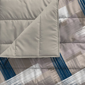 Trapuntino Estivo Singolo in Microfibra 100 gr con Stampa Pennellate Basic