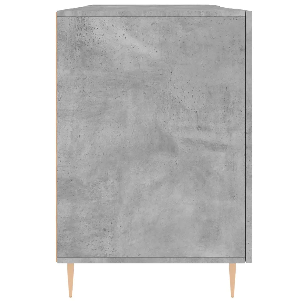 Scrivania Grigio Cemento 140x50x75 cm in Legno Multistrato 829536