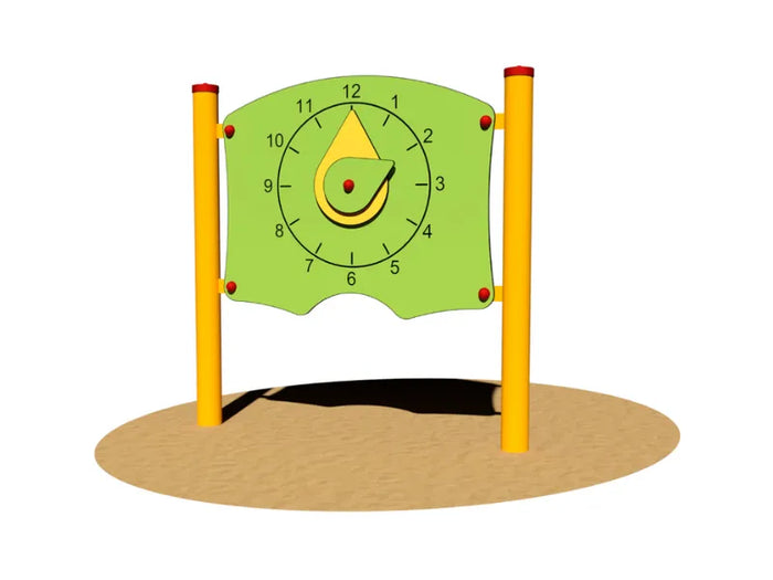 Pannello Giochipark Time 302 acciaio A~89mm HPL EN 1176 gioco orologio 3-8 anni