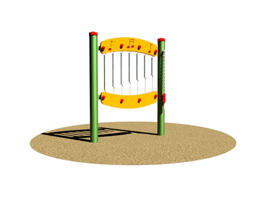 Pannello Sensoriale Xilofono 297 Giochipark acciaio PEHD EN 1176 A~89mm 3-8 anni