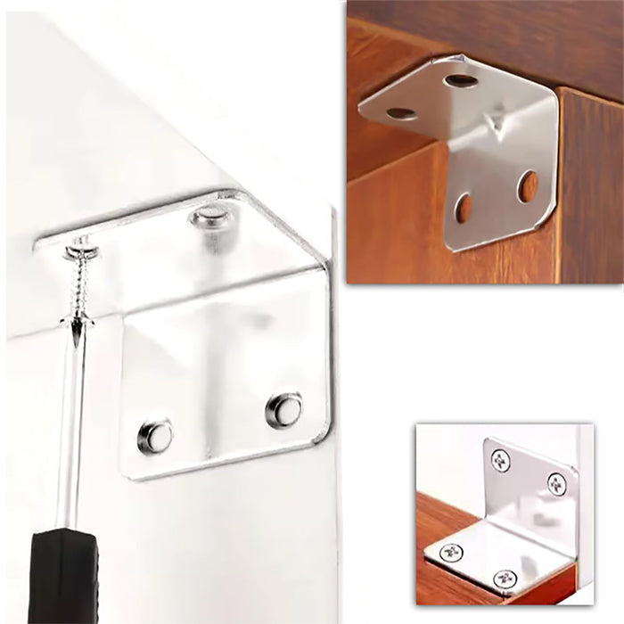 Piastra Metallica a 90° di Giunzione - 30x20 mm