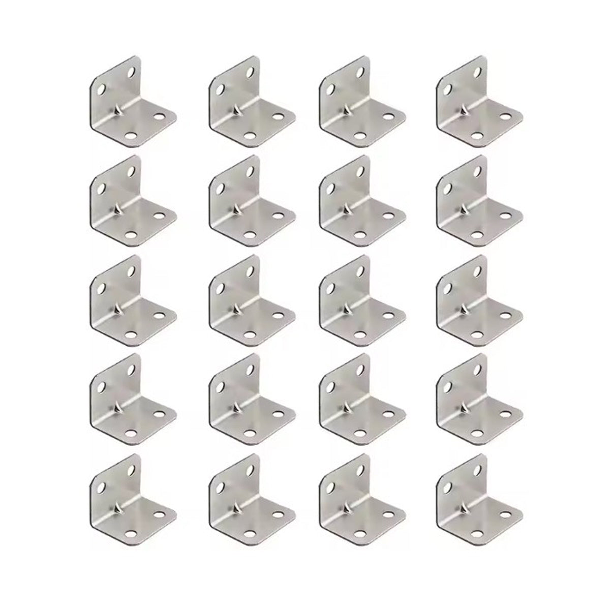 Piastra Metallica a 90° di Giunzione - 30x20 mm