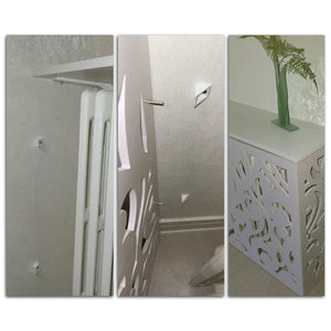 Staffa ad L in Plastica – Doppio Foro, Bianco