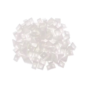 Staffa ad L in Plastica – Doppio Foro, Bianco